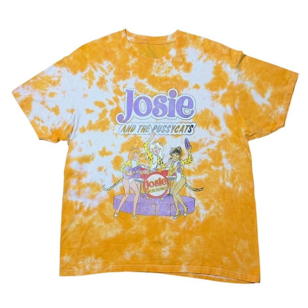 Josie and the Pussycats Y2K Popcorn Butter Tie Dye Archie Comics Graphic T-shirt